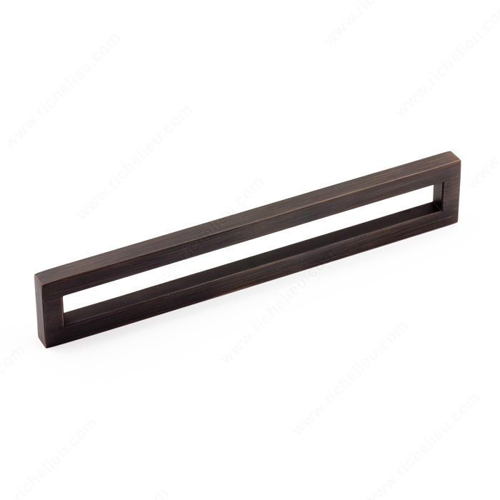 Richelieu Hardware Bp312456160Borb Contemporary Metal Handle Pull 160MM Brushed Oil Rubbed Bronze Finish