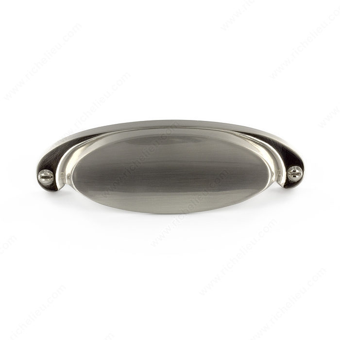 Richelieu Hardware Bp21064195 Contemporary Metal Cup Pull 64MM Brushed Nickel Finish