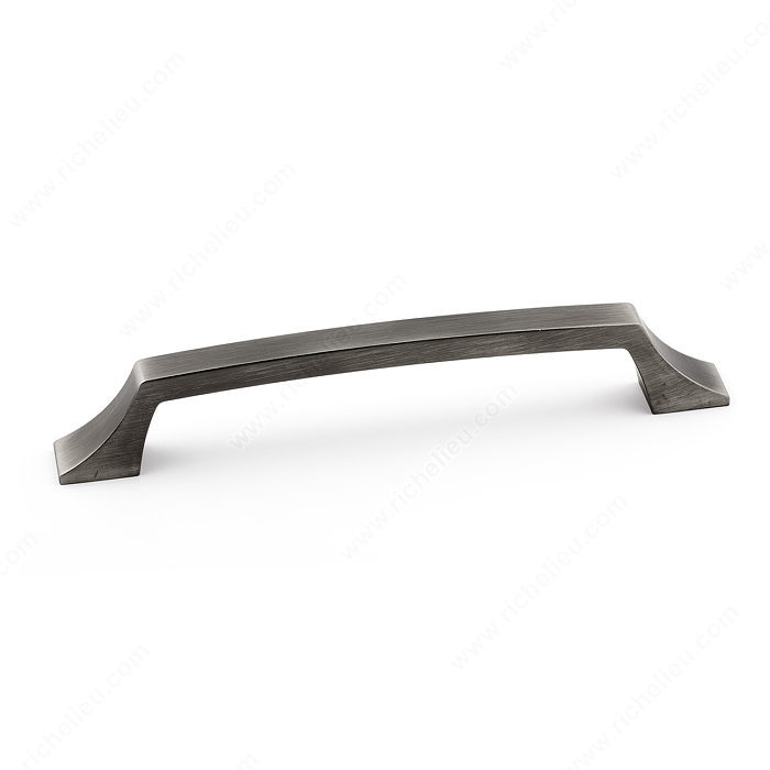 Richelieu Hardware Bp765160143 Transitional Metal Bar Pull With Fluted Ends 160MM Antique Nickel Finish