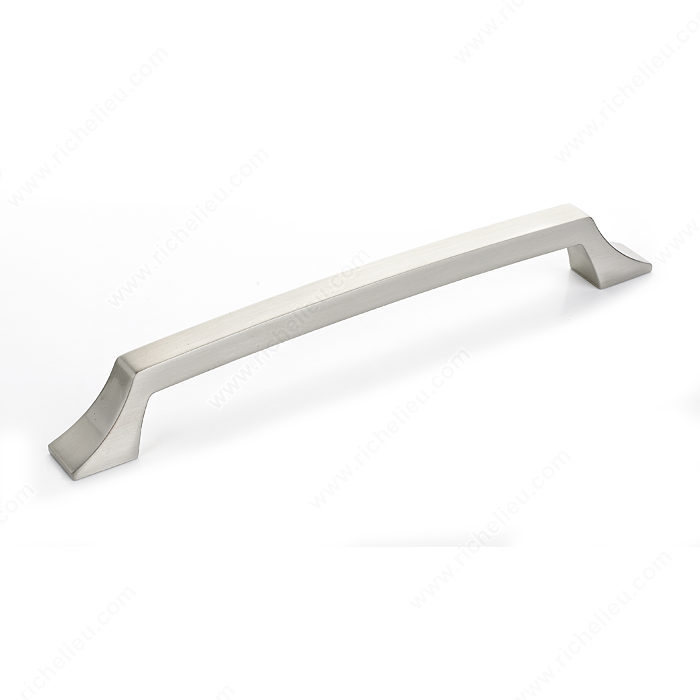 Richelieu Hardware Bp765192195 Transitional Metal Bar Pull With Fluted Ends 192MM Brushed Nickel Finish