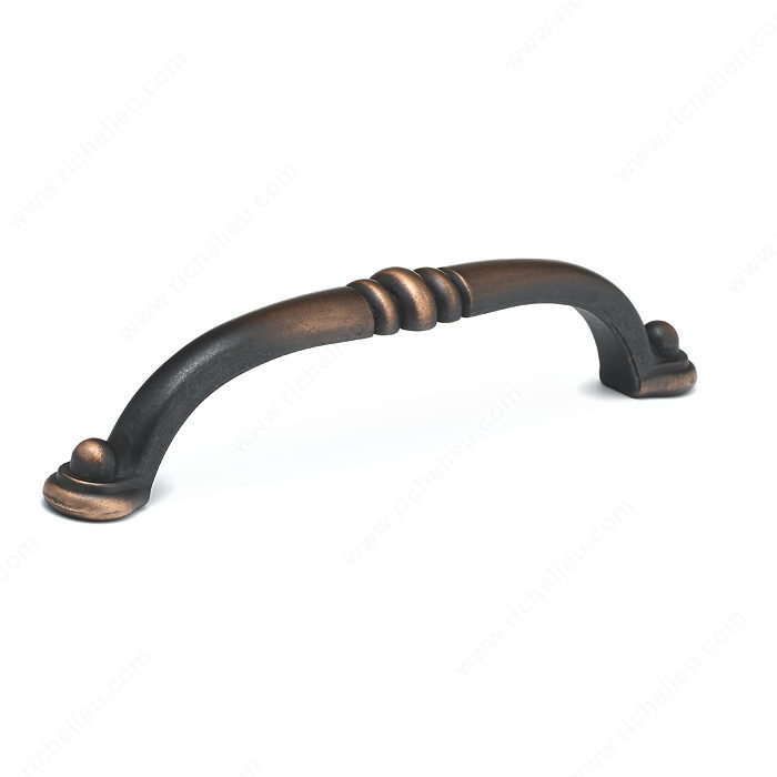 Richelieu Hardware Bp23738128Borb Classic Metal Handle Pull 128MM Brushed Oil Rubbed Bronze Finish