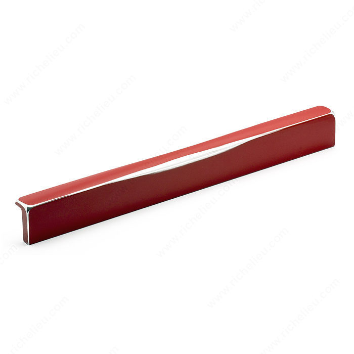Richelieu Hardware 776719281 Industrial Collection Transitional Metal Red Pull 192MM Metallic Brushed Red Finish