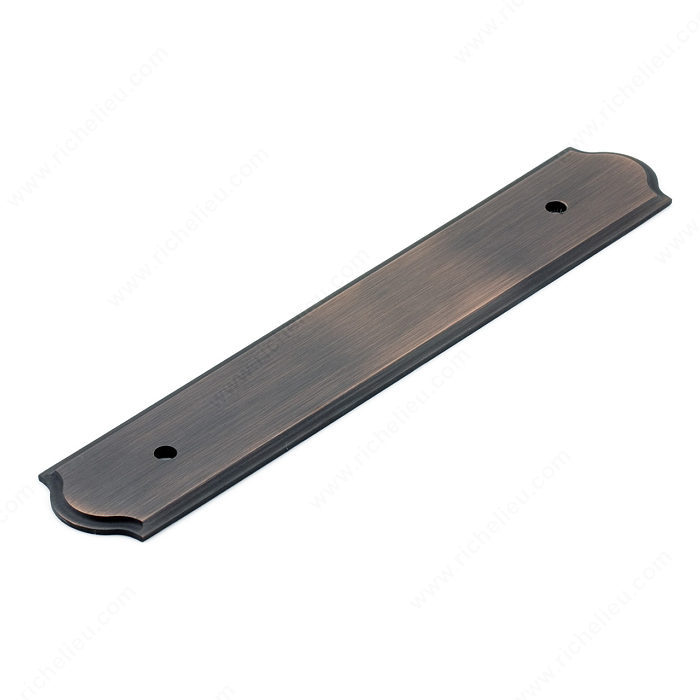 Richelieu Hardware Bp1040128Borb Classic Metal Pull Backplate 128MM Brushed Oil Rubbed Bronze Finish