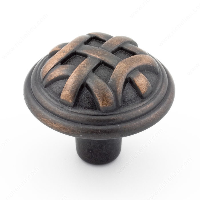 Richelieu Hardware Bp2391632Borb Traditional Metal Knob 32MM Brushed Oil Rubbed Bronze Finish