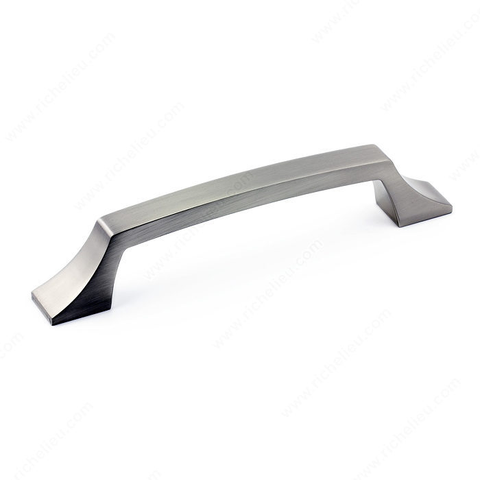 Richelieu Hardware Bp765128195 Transitional Metal Bar Pull With Fluted Ends 128MM Brushed Nickel Finish