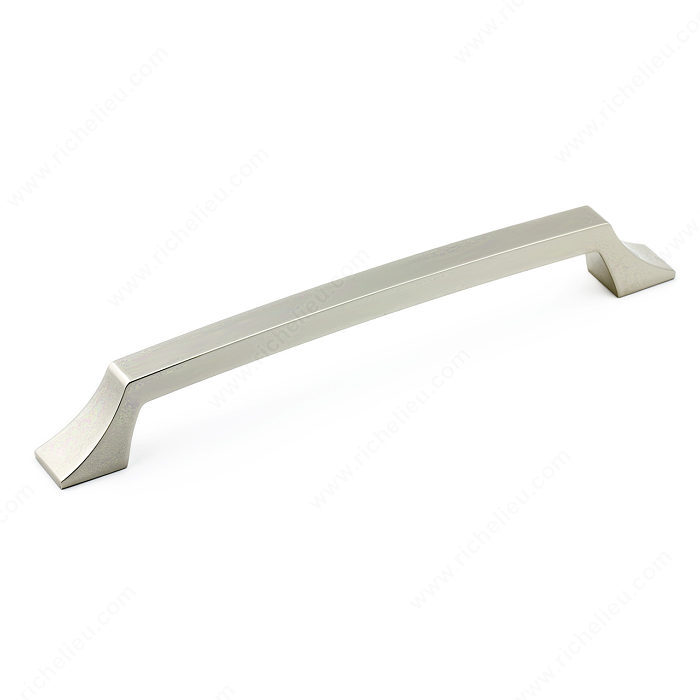 Richelieu Hardware Bp765192180 Transitional Metal Bar Pull With Fluted Ends 192MM Nickel Finish