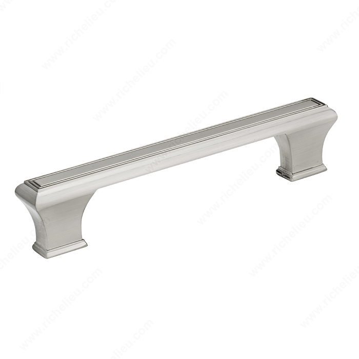 Richelieu Hardware Bp775128195 Classic Metal Mantle Pull 128MM Brushed Nickel Finish