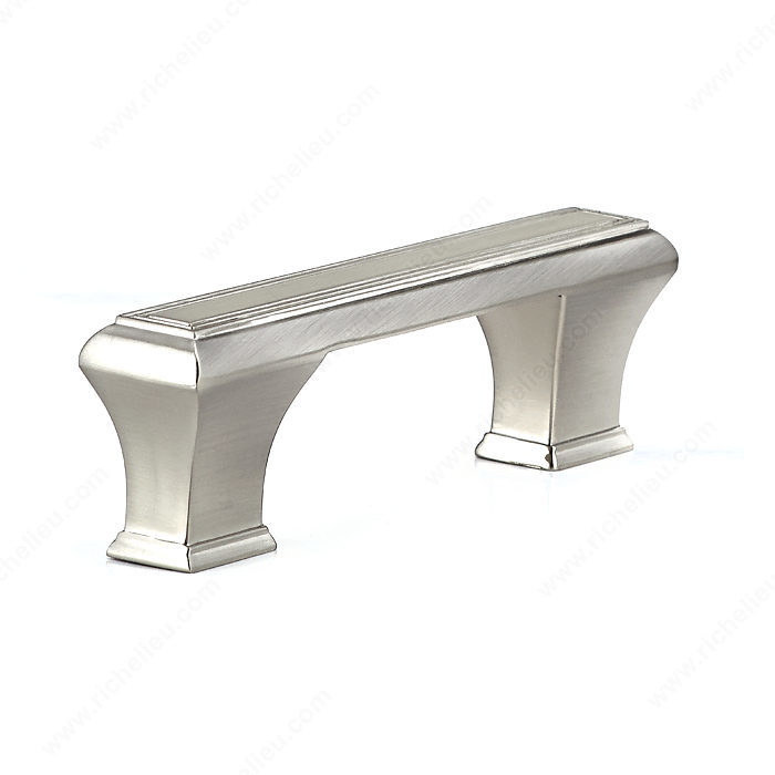 Richelieu Hardware Bp77596195 Classic Metal Mantle Pull 3 Inch Brushed Nickel Finish