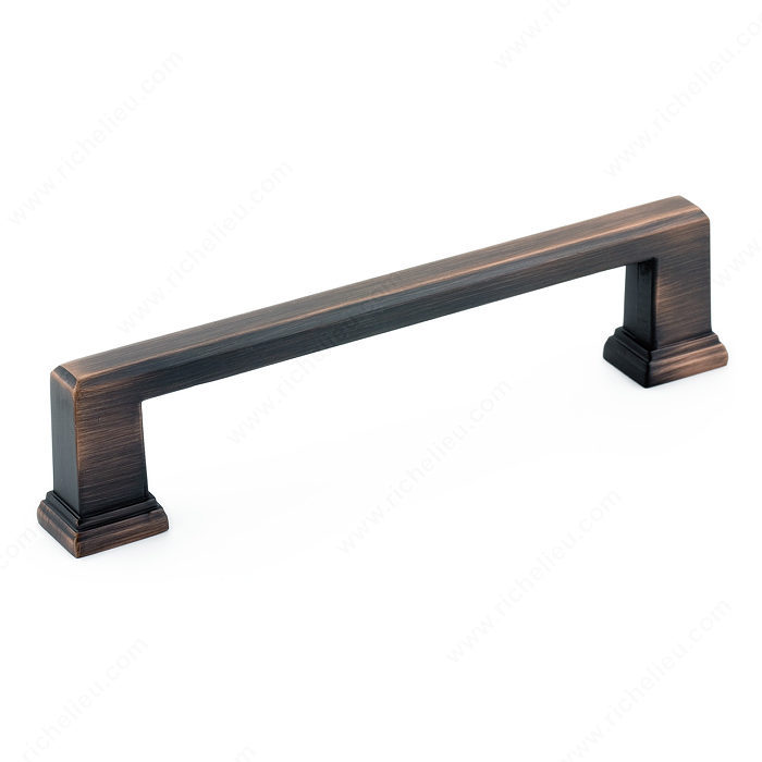 Richelieu Hardware Bp795128Borb Contemporary Metal Bar Pull 128MM Brushed Oil Rubbed Bronze Finish