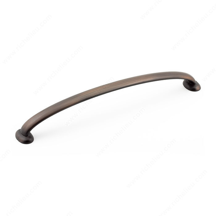 Richelieu Hardware 51278192Borb Classic Metal Arched Handle Pull 192MM Brushed Oil Rubbed Bronze Finish