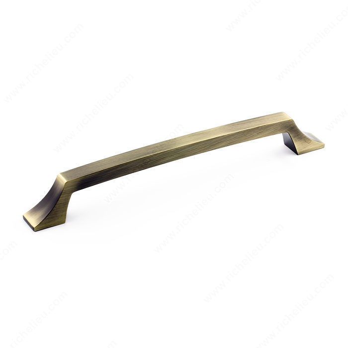 Richelieu Hardware Bp765304Ae Transitional Metal Bar Pull With Fluted Ends 12 Inch Antique English Finish