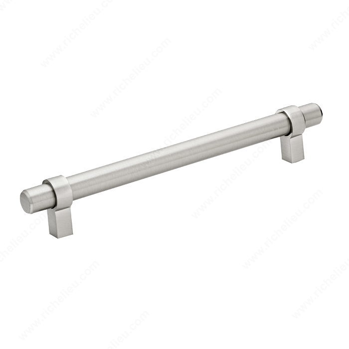 Richelieu Hardware Bp5016160195 Contemporary Metal Bar Pull 160MM Brushed Nickel Finish