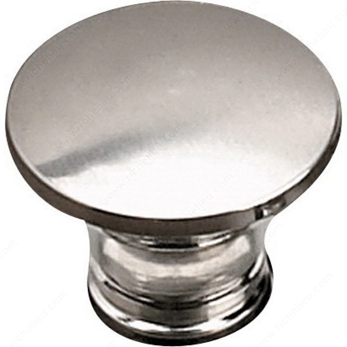 Richelieu T46702195 Contemporary Metal Knob - T46702 - Brushed Nickel