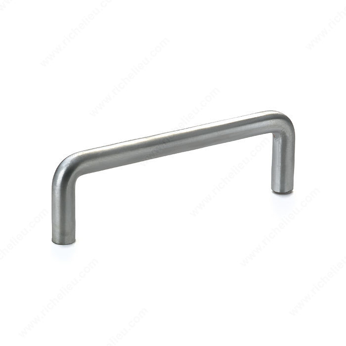 Richelieu Hardware Bp22135175 Contemporary Metal Handle Pull 3 1/2 Inch Brushed Chrome Finish