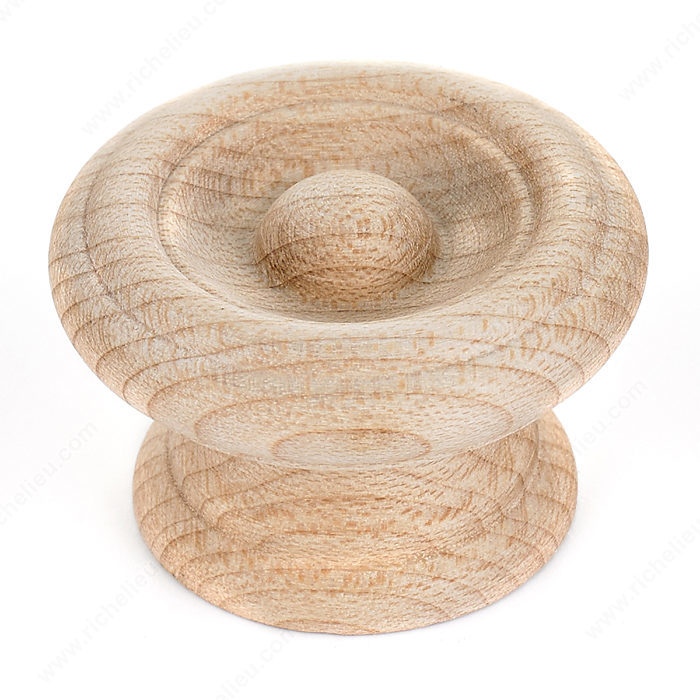 Richelieu Hardware BP81820838150 Eclectic Maple Wood Knob - 0838 in Unfinished Maple