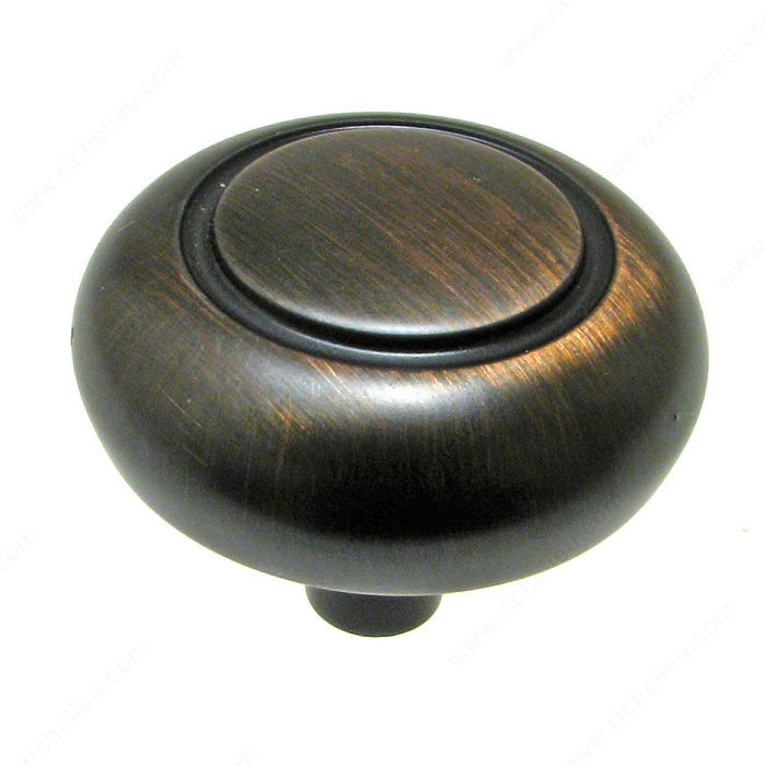 Richelieu Hardware BP209BORB Classic Metal Knob - 209 in Brushed Oil-Rubbed Bronze