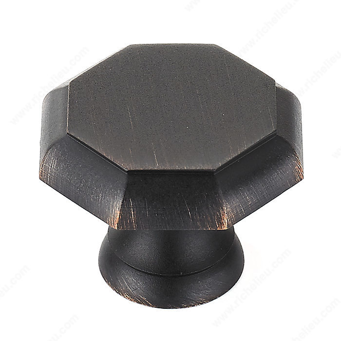 Richelieu Hardware BP14630BORB Classic Brass Knob - 146 in Brushed Oil-Rubbed Bronze