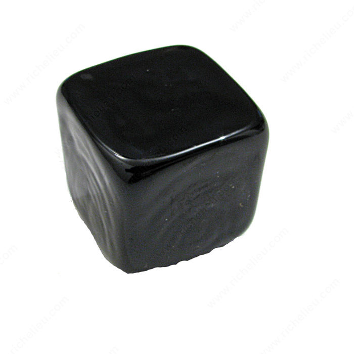 Richelieu Hardware 77882590 Contemporary Glass Knob - 778 in Black