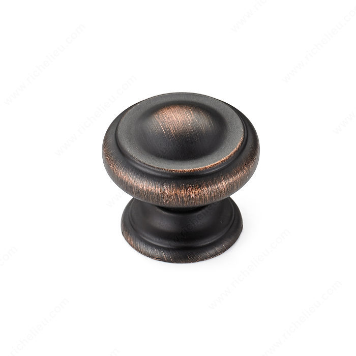 Richelieu Hardware BP8632BORB Classic Metal Knob - 863 in Brushed Oil-Rubbed Bronze