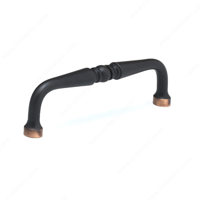 Richelieu Hardware BP1452ABORB Classic Brass Handle Pull - 145 in Brushed Oil-Rubbed Bronze