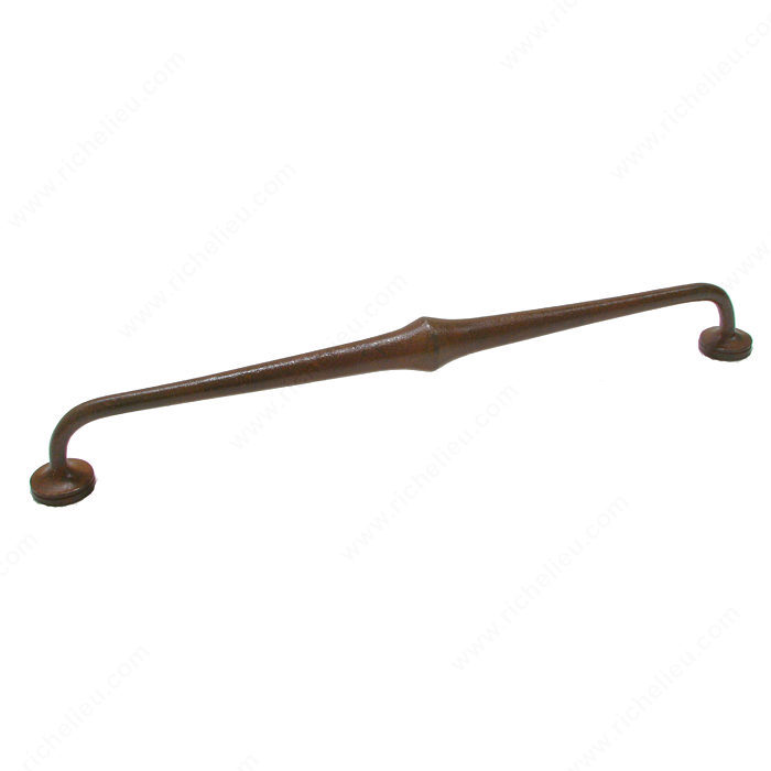 Richelieu Hardware 3741320800 Medieval Collection Cast Iron Handle Pull - 374 in Rust