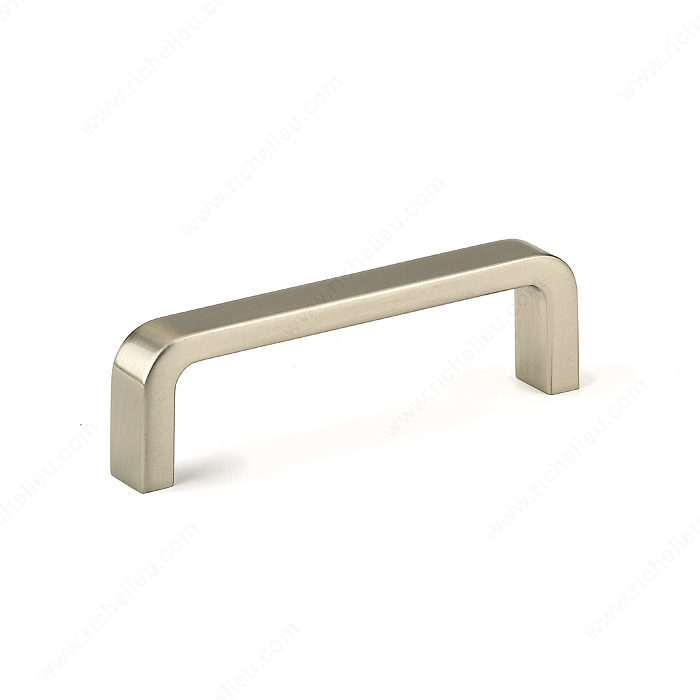 Richelieu Hardware Bp280195 Contemporary Metal Handle Pull 8 Inch Brushed Nickel Finish