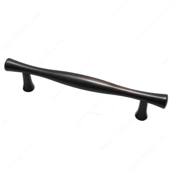 Richelieu Hardware BP9161196BORB Classic Metal Handle Pull - 916 in Brushed Oil-Rubbed Bronze