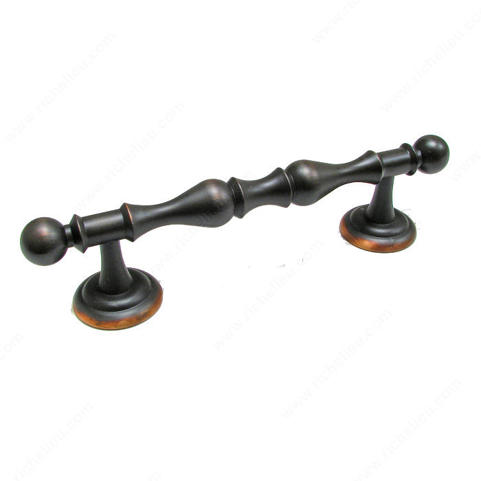 Richelieu Hardware BP60111BORB Classic Metal Handle Pull - 6011 in Brushed Oil-Rubbed Bronze