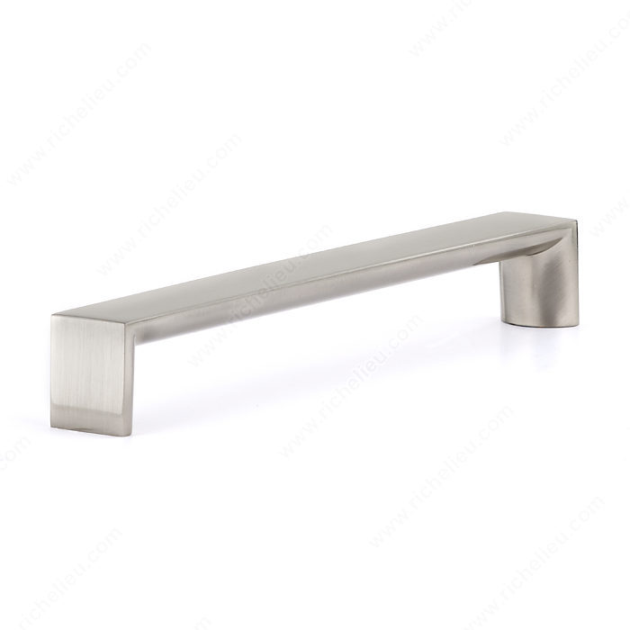Richelieu Hardware Bp458160195 Contemporary Metal Handle Pull 160MM Cc Brushed Nickel Finish