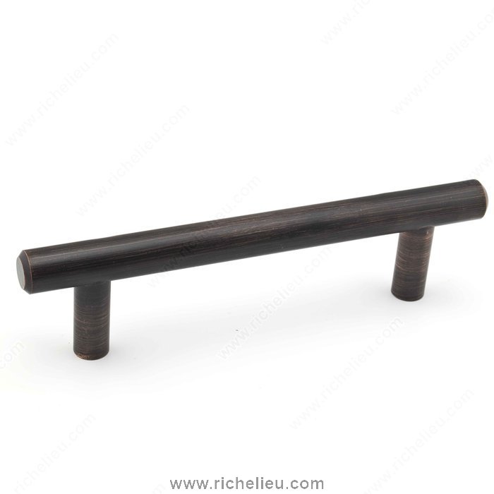 Richelieu BP205108BORB Contemporary Metal Pull Brushed Oil-Rubbed Bronze