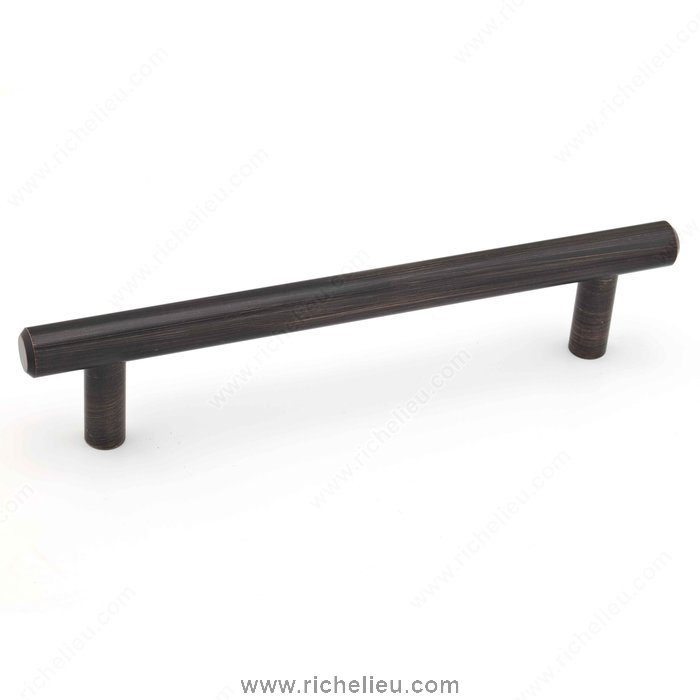 Richelieu BP205128BORB Contemporary Metal Pull Brushed Oil-Rubbed Bronze