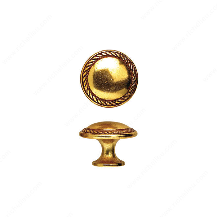 Richelieu 24223030163 Traditional Brass Knob - 2422