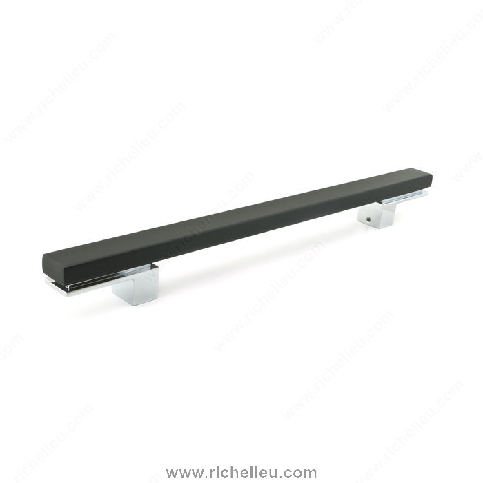 Richelieu Hardware 6112300140900 Contemporary Metal Pull  -  6112 & 6131  - Chrome; Black