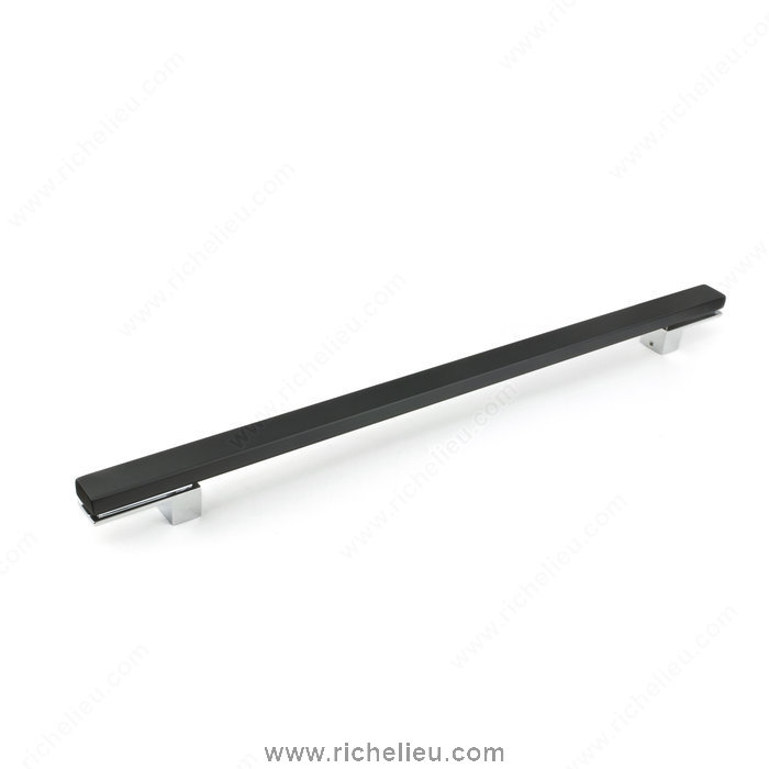 Richelieu Hardware 6112500140900 Contemporary Metal Pull  -  6112 & 6131  - Chrome; Black