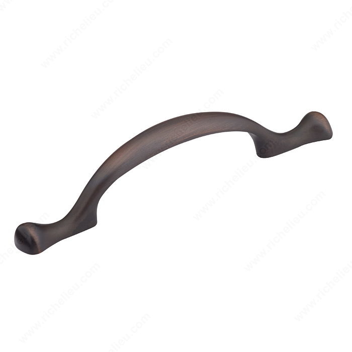 Richelieu BP9878076BORB Traditional Metal Pull - 9878 - Brushed Oil-Rubbed Bronze