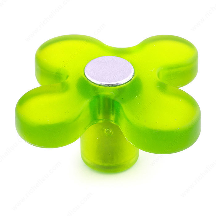 Richelieu BP1225034119 Eclectic Plastic Knob -1225 - Frosted Green