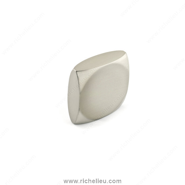 Richelieu Hardware 8442028195 Contemporary Metal Knob  -  8442  - Brushed Nickel