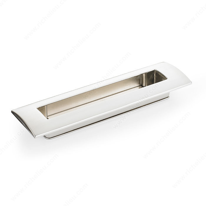 Richelieu Hardware Bp310075172195 Contemporary Metal Recessed Pull 172MM Brushed Nickel Finish