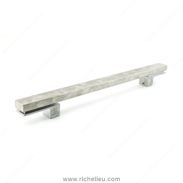 Richelieu Hardware 6131300272 Contemporary Metal Pull  -  6112 & 6131  - Industrial Stainless Steel
