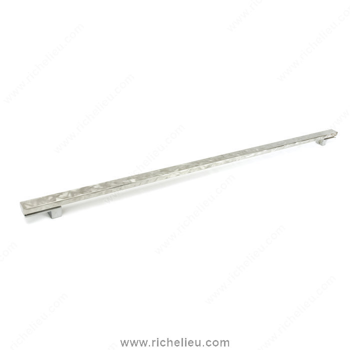 Richelieu Hardware 61121000272 Contemporary Metal Pull  -  6112 & 6131  - Industrial Stainless Steel
