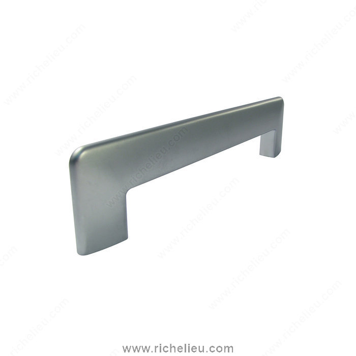 Richelieu Hardware 1087128174 Contemporary Metal Pull, Autore Collection  -  1087  - Matte Chrome