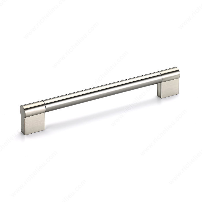 Richelieu Hardware Bp527180195 Contemporary Stainless Steel Bar Pull 180MM Brushed Nickel Finish