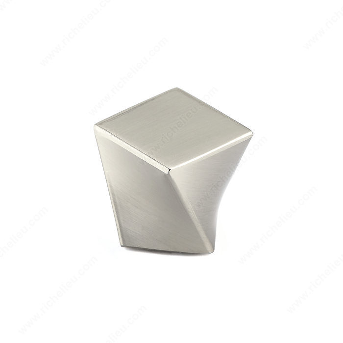 Richelieu Hardware Bp61641625195 Contemporary Metal Square Knob 25MM Brushed Nickel Finish