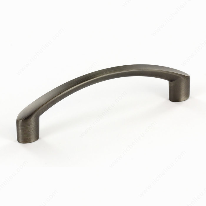 Richelieu Hardware 7438096143 Contemporary Metal Arched Bar Pull 96MM Antique Nickel Finish
