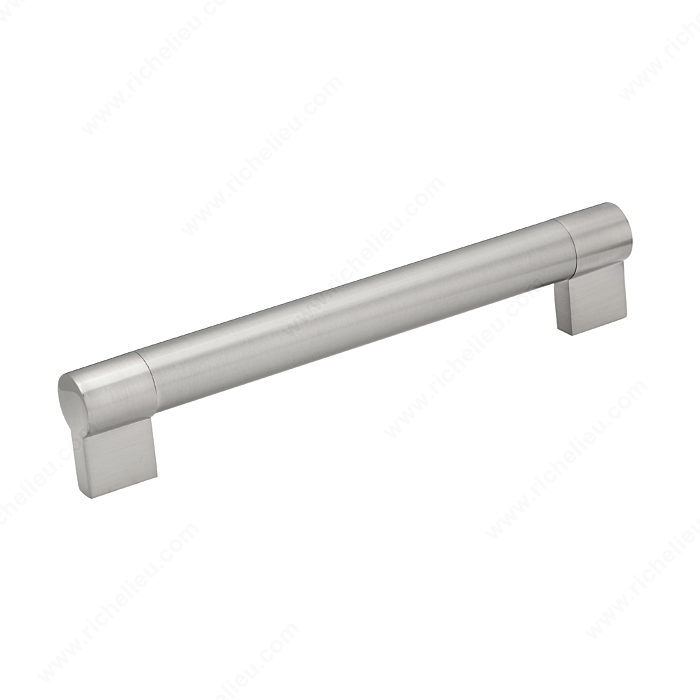 Richelieu Hardware Bp500192195 Contemporary Stainless Steel Handle Pull 192MM Brushed Nickel Finish