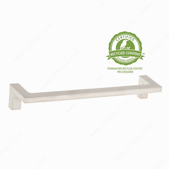 Richelieu BP669556195 Contemporary Brass Pull - 66955 - Brushed Nickel
