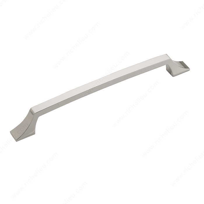 Richelieu Hardware Bp765304180 Transitional Metal Bar Pull With Fluted Ends 12 Inch Nickel Finish