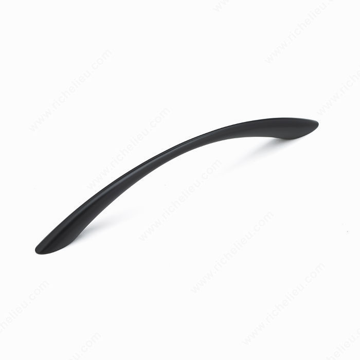 Richelieu Hardware Bp85820160900 Contemporary Metal Arched Pull 160MM Matte Black Finish
