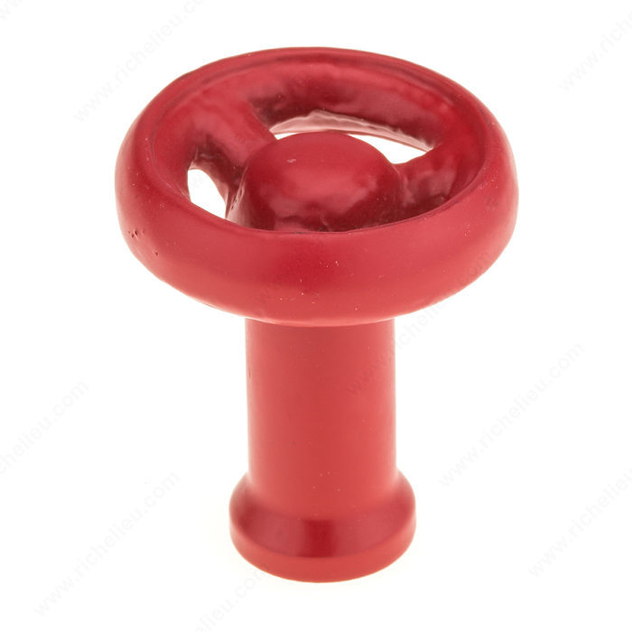 Richelieu BP77504080 Eclectic Wrought Iron Knob - 775 - Red