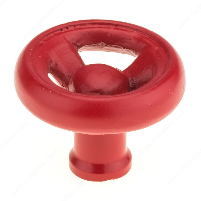 Richelieu BP77546480 Eclectic Wrought Iron Knob - 775 - Red